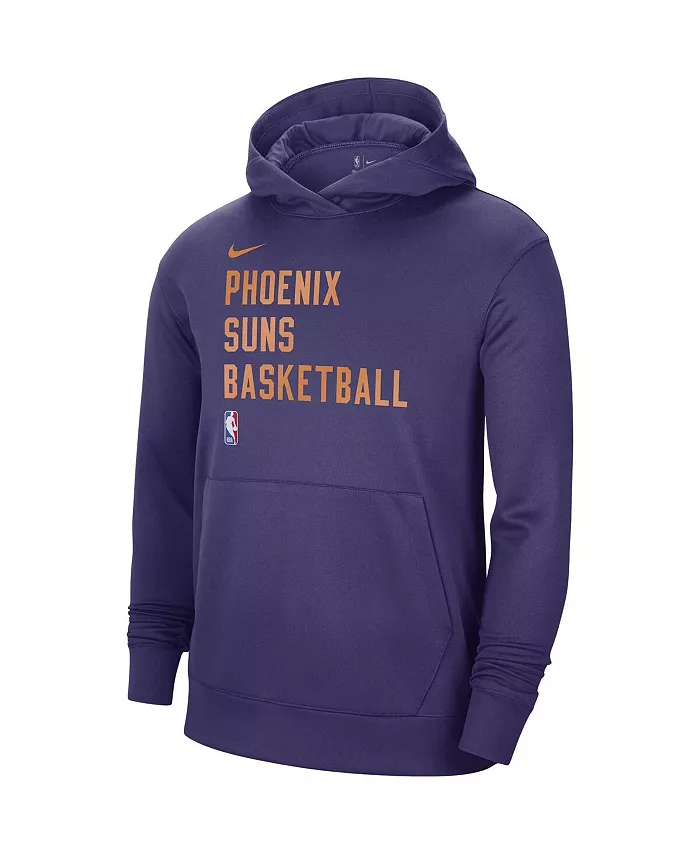 Мужская и женская толстовка с капюшоном для тренировок Phoenix Suns Spotlight On-Court Performance 2023/24 в фиолетовом цвете Nike — фото 2