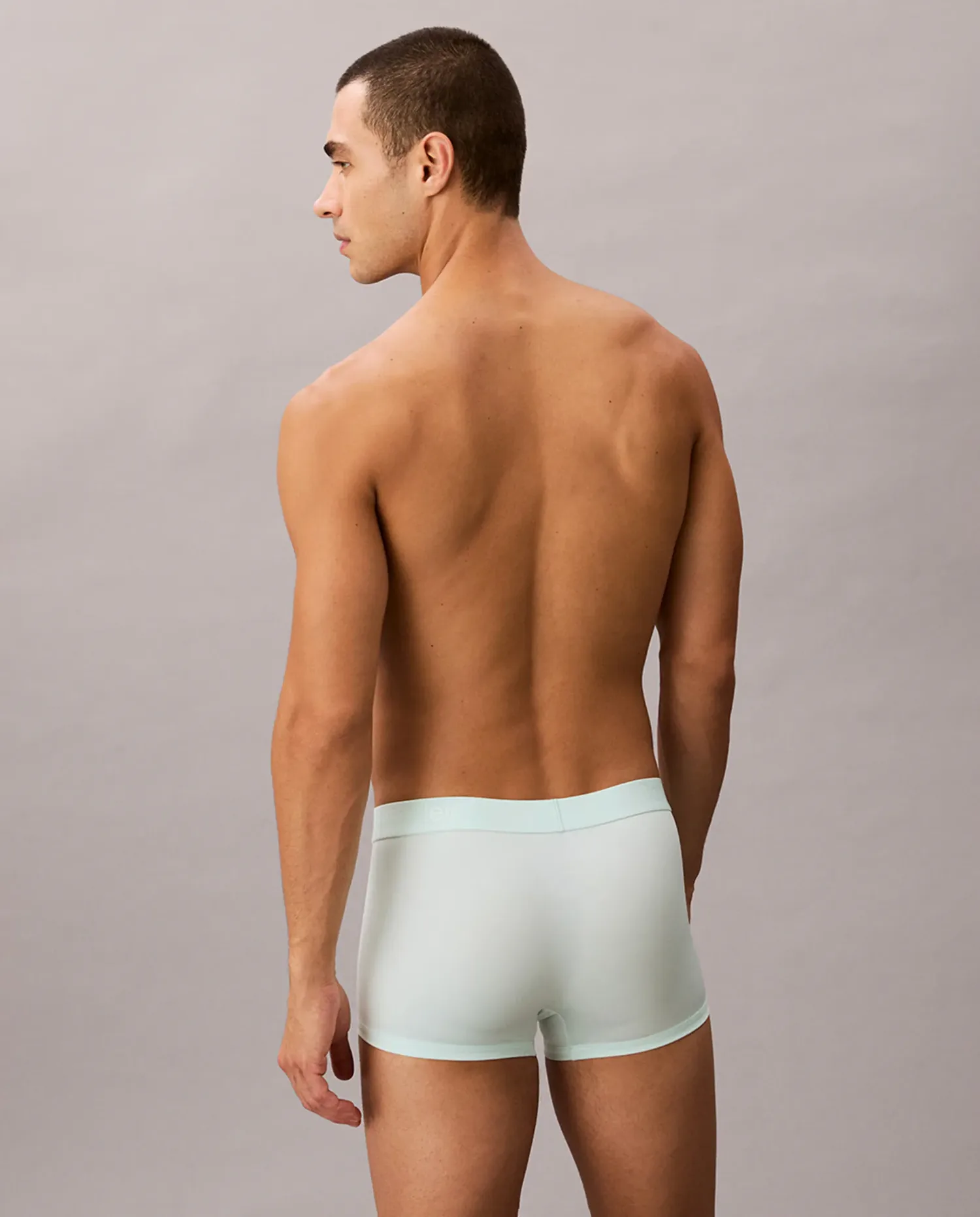 Короткие боксерские трусы индивидуальные Calvin Klein, светло-голубой — фото 2