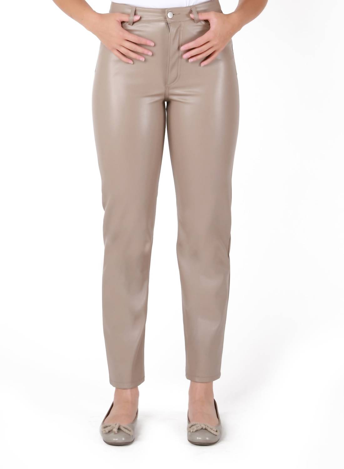 

Брюки прямого кроя Laura цвета Pale Taupe Dex Clothing