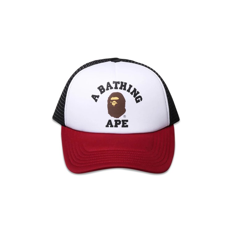 

Бейсболка BAPE College Mesh Cap, бордовый