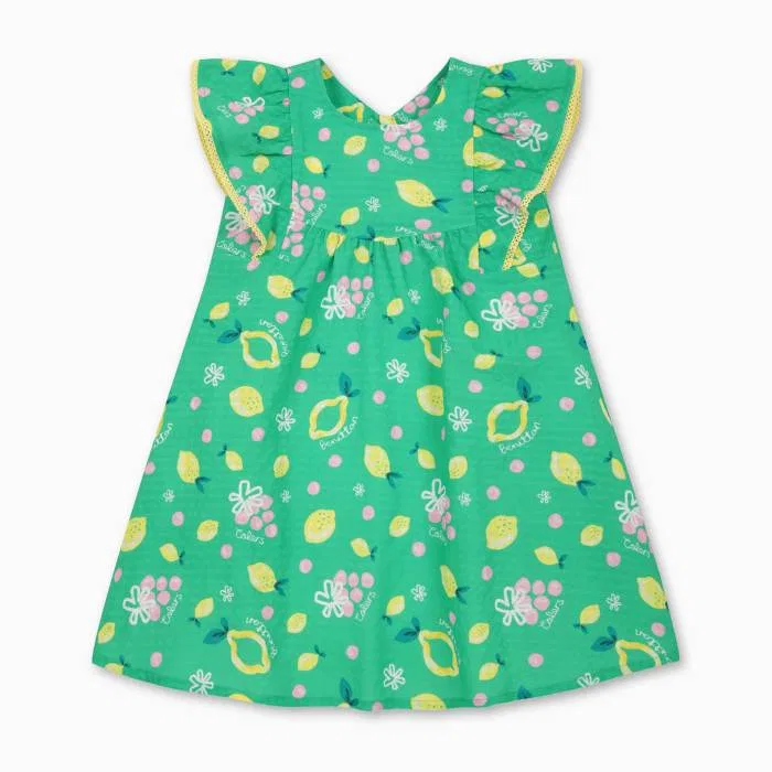 Детское зелёное платье Саммер Ваканс от Benetton Kids — фото 2