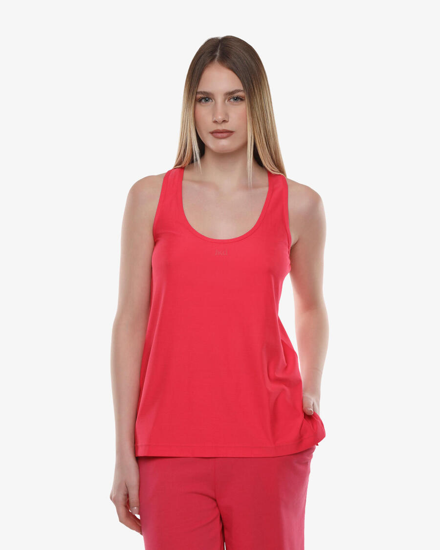 

JAKED Женская майка для фитнеса из синтетического материала малинового цвета