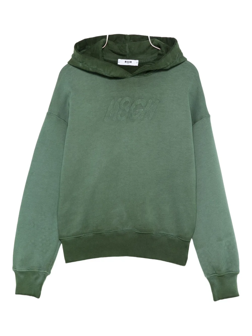 

Толстовка с вышитым логотипом MSGM Kids, зеленый