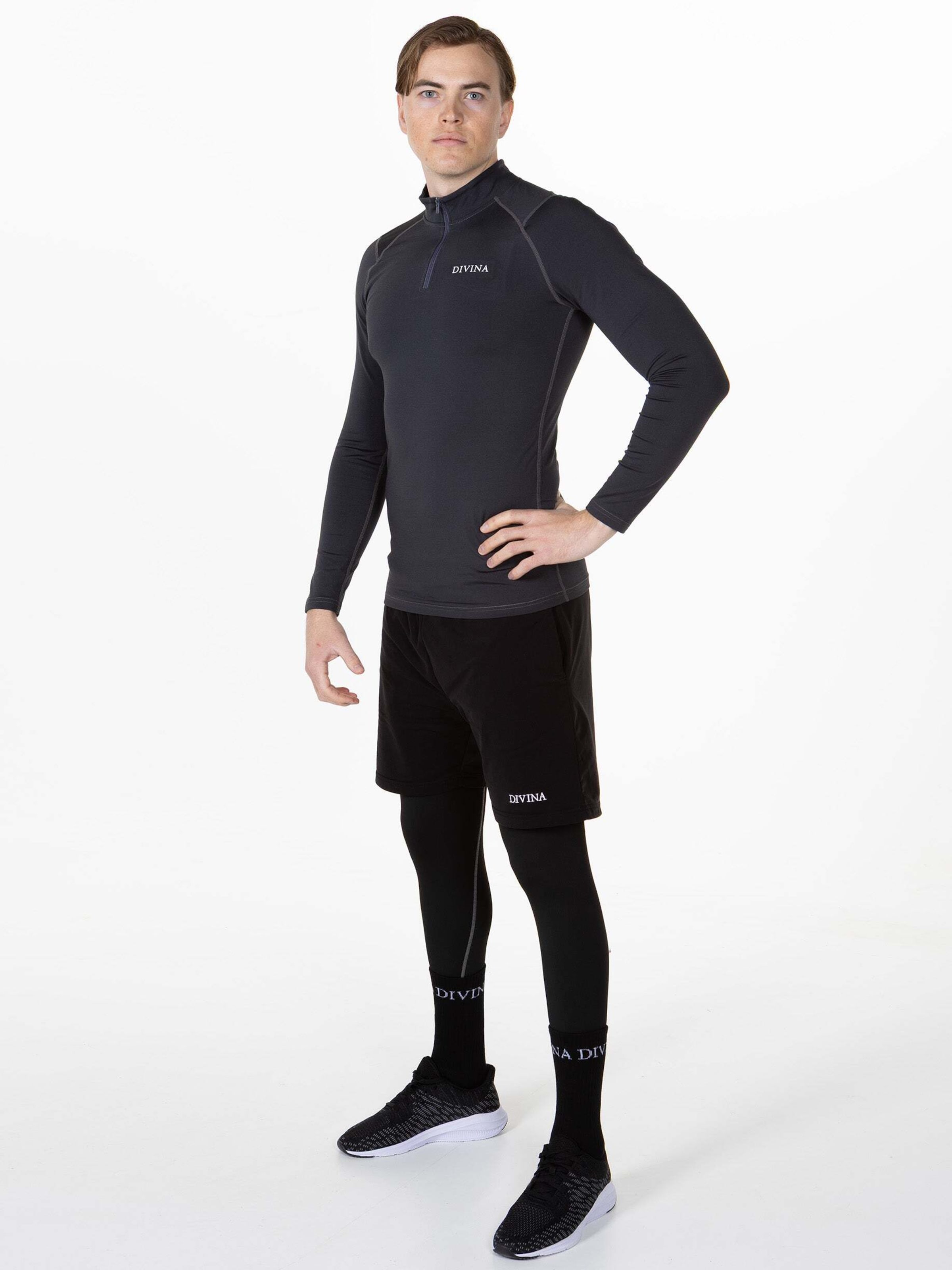 

Divina Футболка для спорта 'Volant' в сером цвете