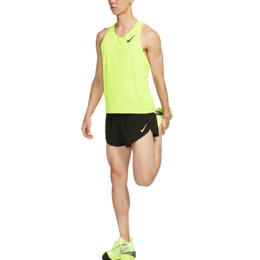 Мужская майка для бега AeroSwift Dri FIT Adv Nike, желтый — фото 4