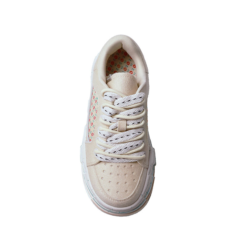 Кроссовки FARMER BOB Sandwich Biscuit Series Skateboarding Shoes Unisex Low-top Beige, цвет Apricot — фото 3