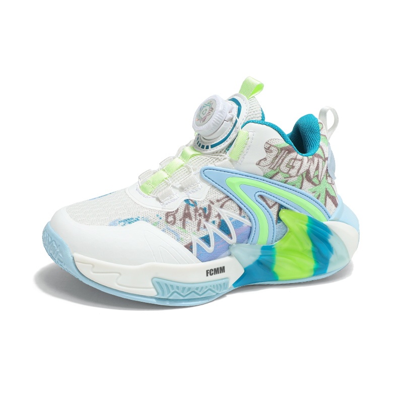 

Детские скейтерские кроссовки Kids FCMM, белый/зеленый