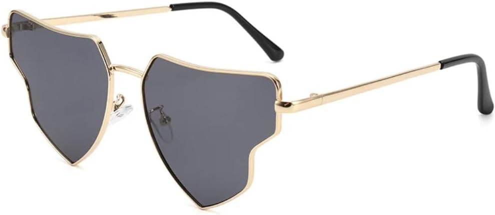 

Винтажные роскошные солнцезащитные очки в необычной металлической оправе, нестандартной формы, для женщин и мужчин, для активного отдыха, путешествий и вечеринок, с защитой от УФ-излучения UV400 TKKTLLT, Gold Gray