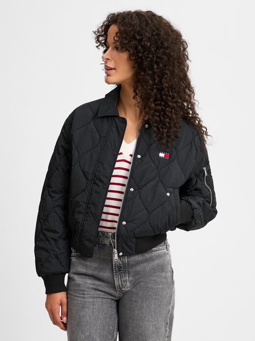 

Стеганая куртка Tommy Jeans, черный