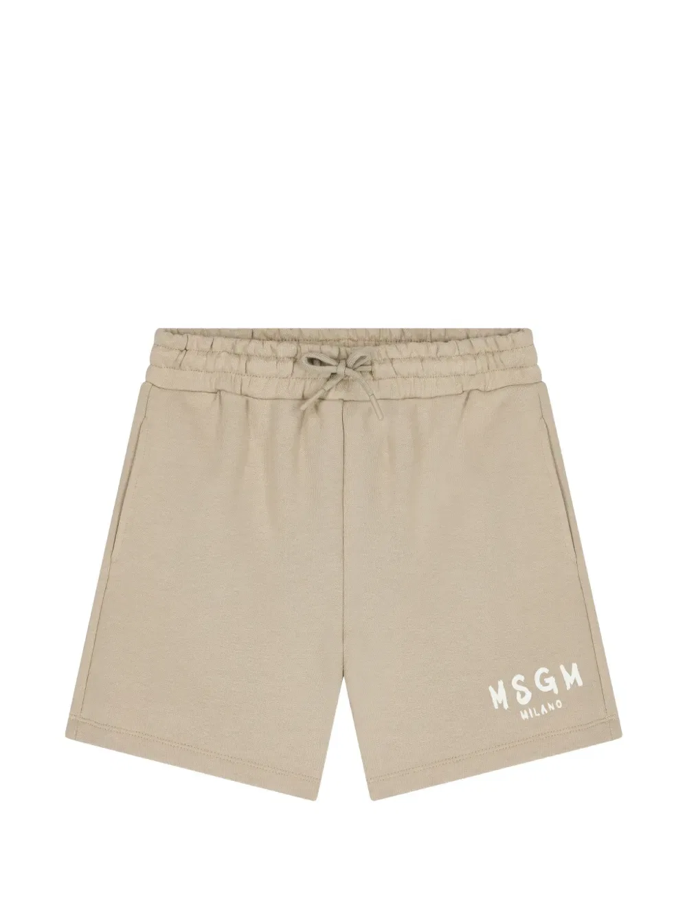 Шорты с карманами на шнуровке Msgm Kids, нейтральный
