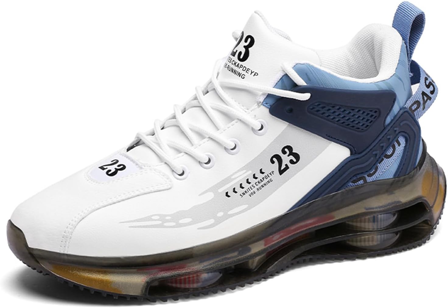 

Мужские летние повседневные кроссовки, противоскользящие, удобные для улицы, мужские туристические, прогулочные и беговые ботинки Generic, синий