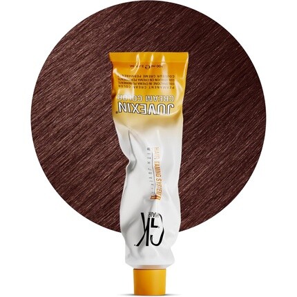 

GK HAIR Global Keratin Профессиональная крем-краска для волос в тюбике 3,4 жидких унции 100 мл Питательные и очищающие краски для укладки Высокоэффективный долговечный полуперманентный натуральный тонер Медная краска 6,4 Темно-русый