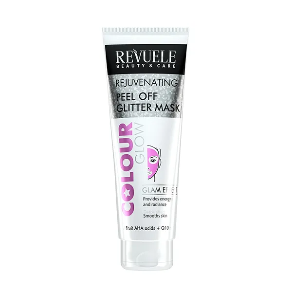 

Маска для лица AHA+ Q10 Peel Off Glitter Mask Revuele, 80 ml