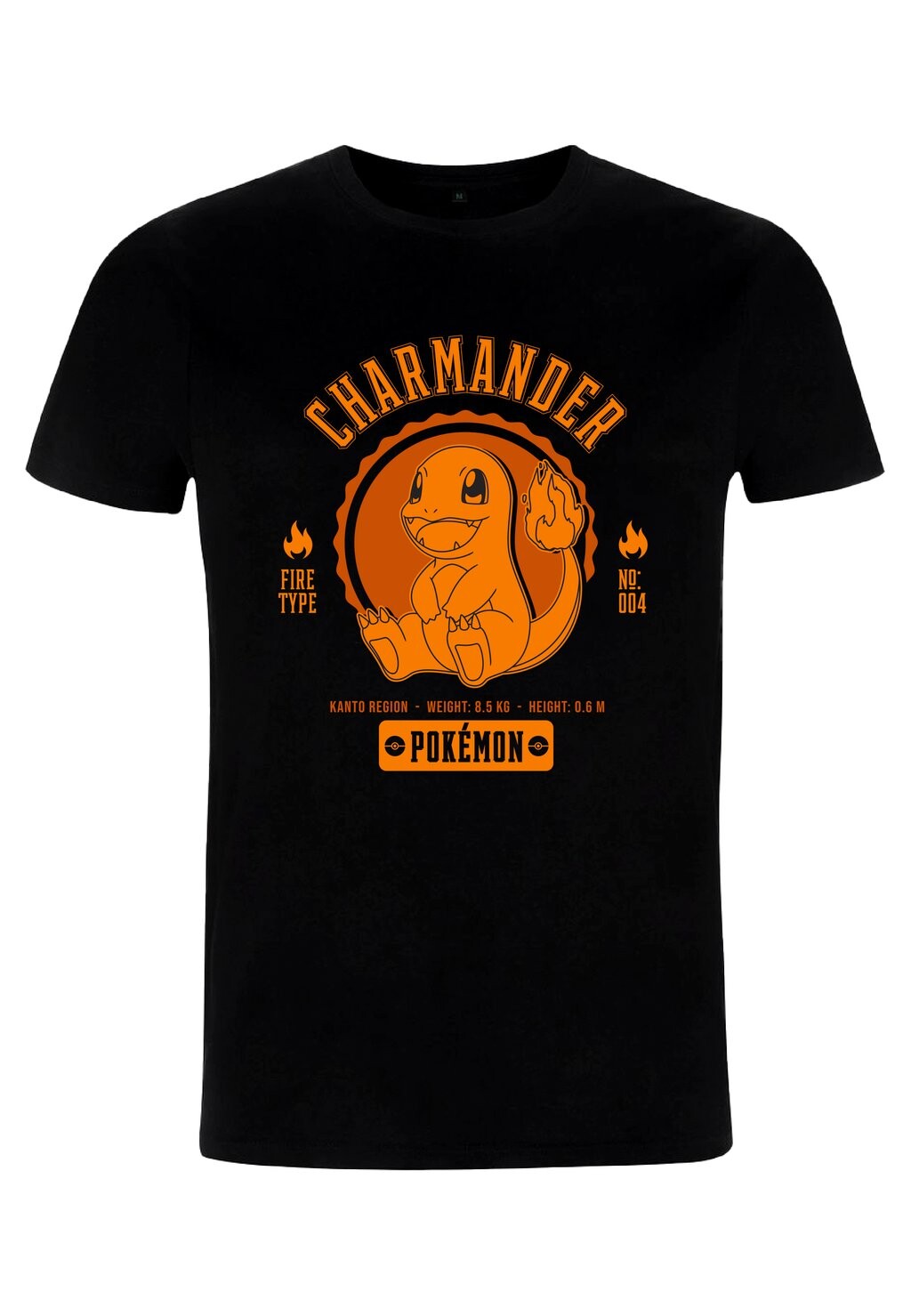 

Футболка с принтом POKÉMON COLLEGIATE CHARMANDER Pokemon, черный