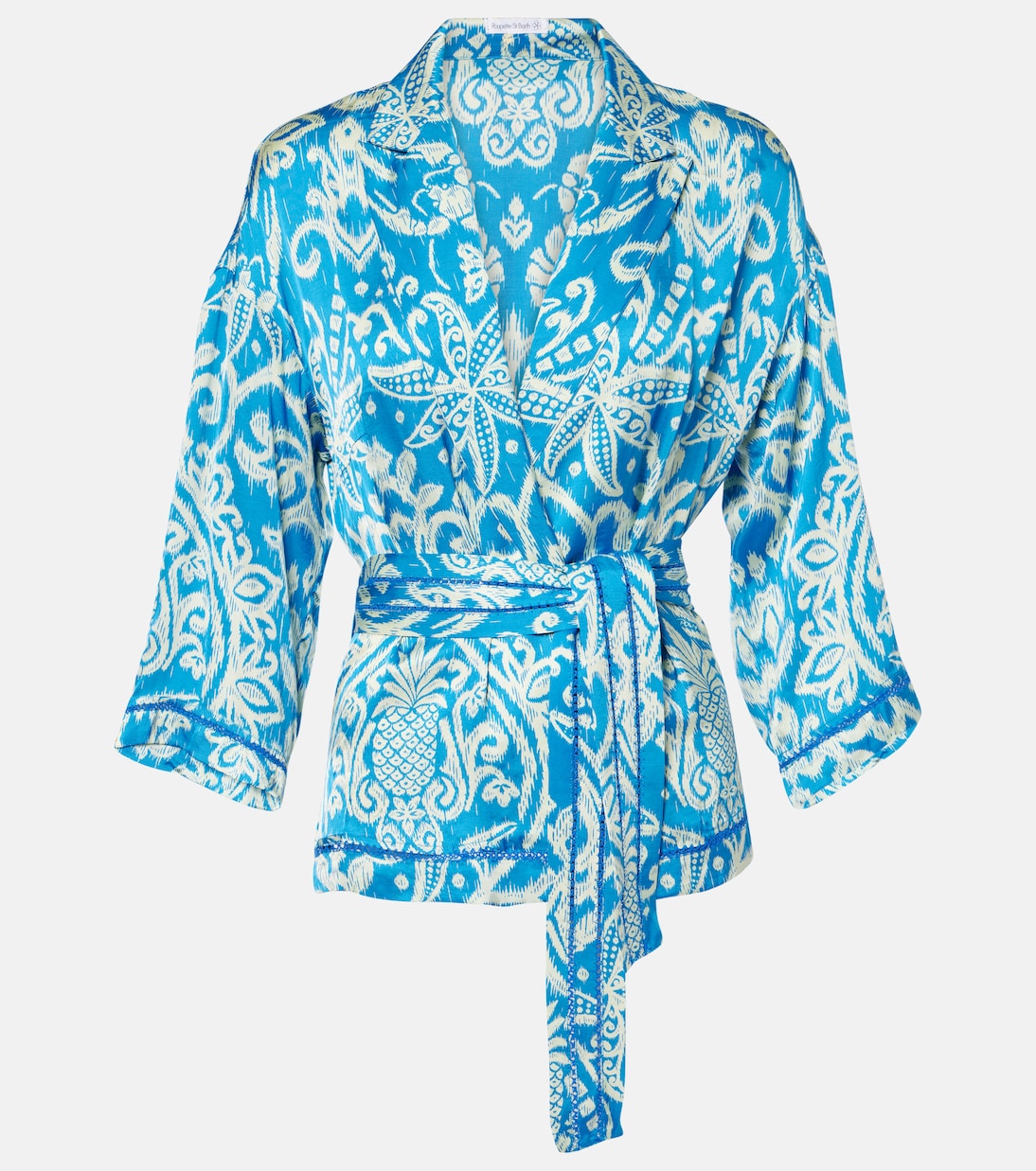 

Куртка с принтом Clea Poupette St Barth, Turquoise Macro Ikat