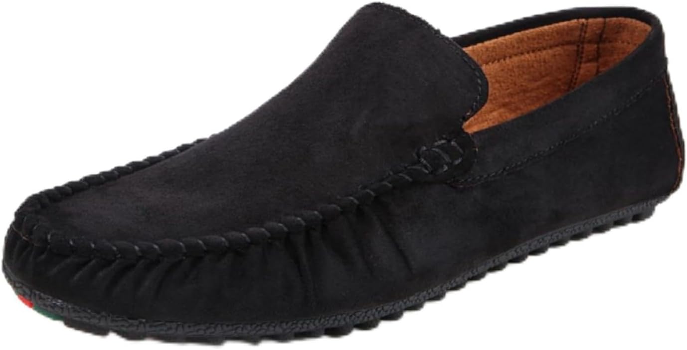 

Мужские легкие и удобные однотонные слипоны для свадьбы и повседневного использования Khwfjas, черный