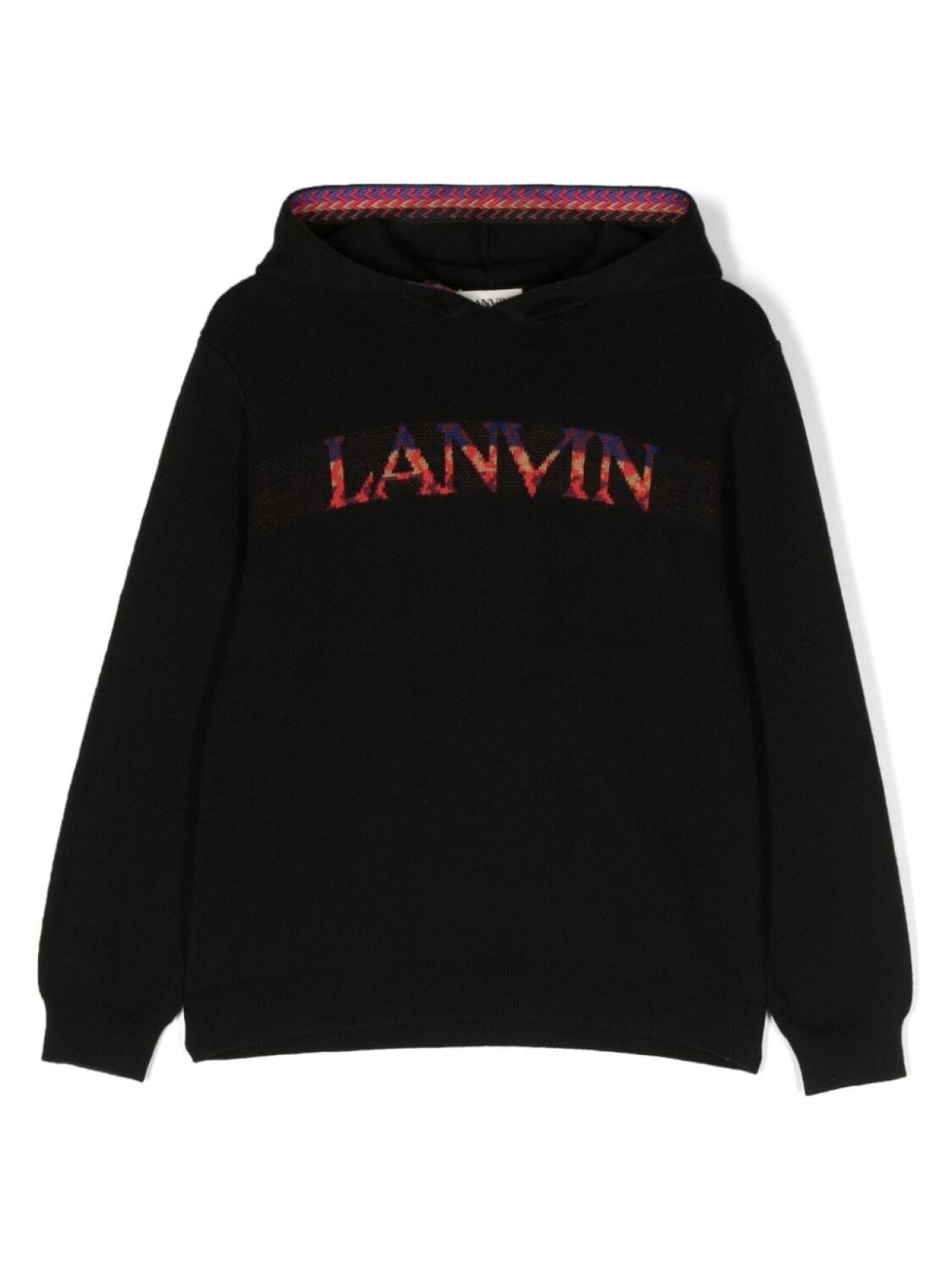 

Lanvin Enfant худи Curb с вышитым логотипом, черный