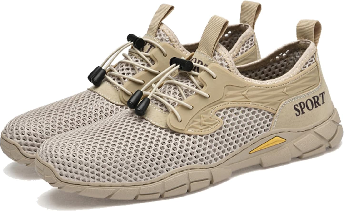 

Мужские водные кроссовки из сетки, дышащие, быстросохнущие, пляжные, легкие, повседневные, для прогулок, каякинга, катания на лодке и водных видов спорта Proptmina, хаки