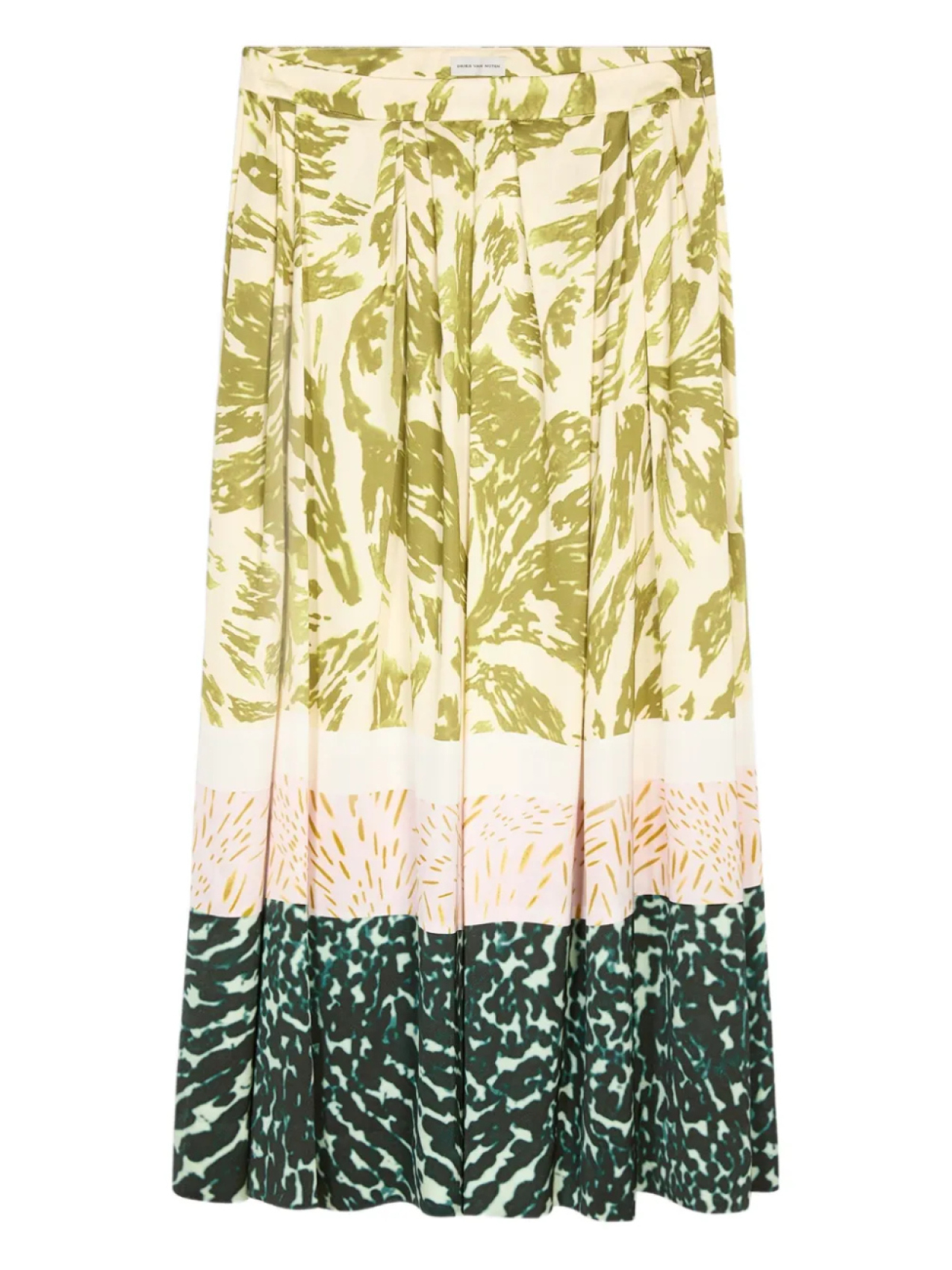 

DRIES VAN NOTEN плиссированная юбка макси, нейтральный