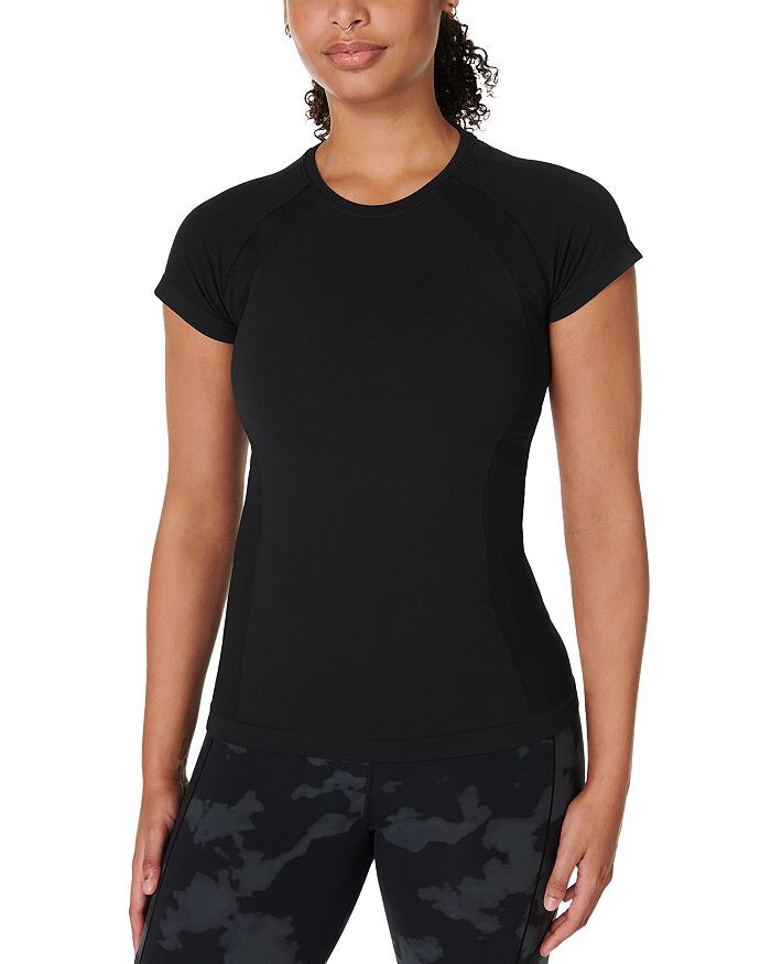 

Бесшовная футболка для тренировок Sweaty Betty Athlete, черный