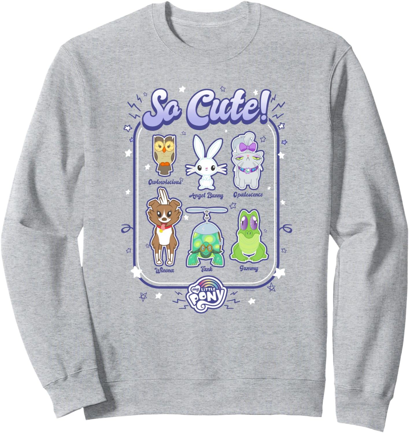 

Мой маленький пони: Дружба - это волшебство. Милая толстовка с изображением пони из учебника My Little Pony, серый