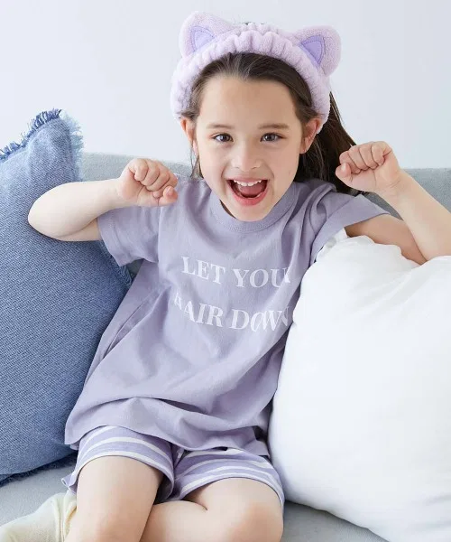 Детская пижама с коротким рукавом DeVirock Room из хлопка, синяя