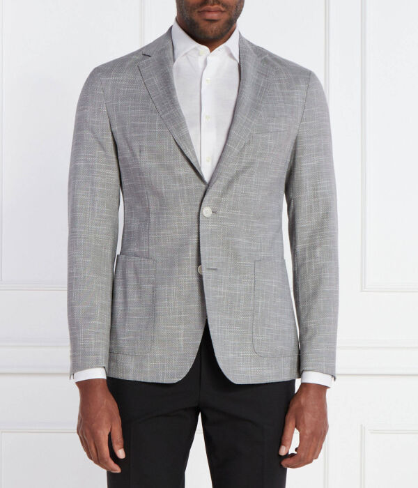

Шерстяная куртка c-hanry-233 Slim fit Boss, серый