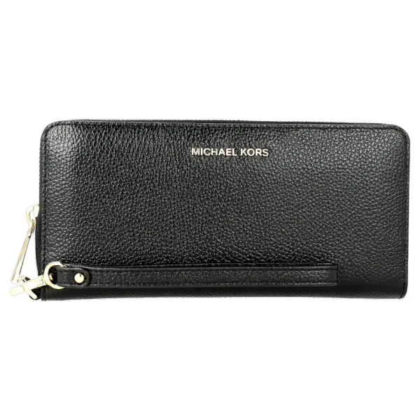 

Кожаный кошелек Jet Set Michael Kors, черный
