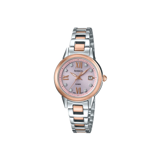 

CASIO Часы Women's SHEEN Gold Watch, Pink