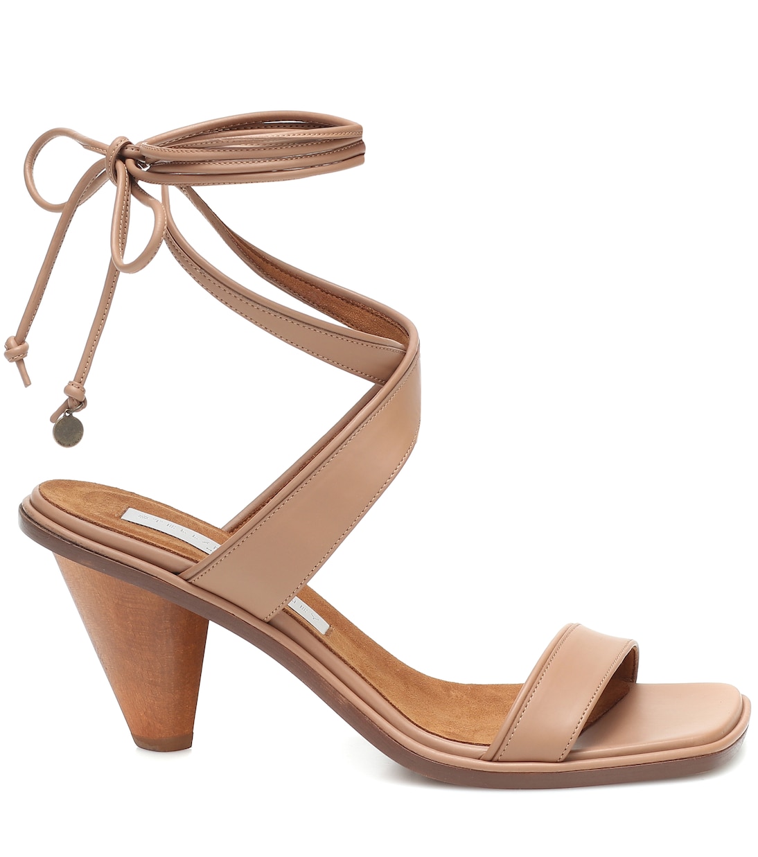 Сандалии с завязками на щиколотках Stella McCartney, Soft Camel — фото 4