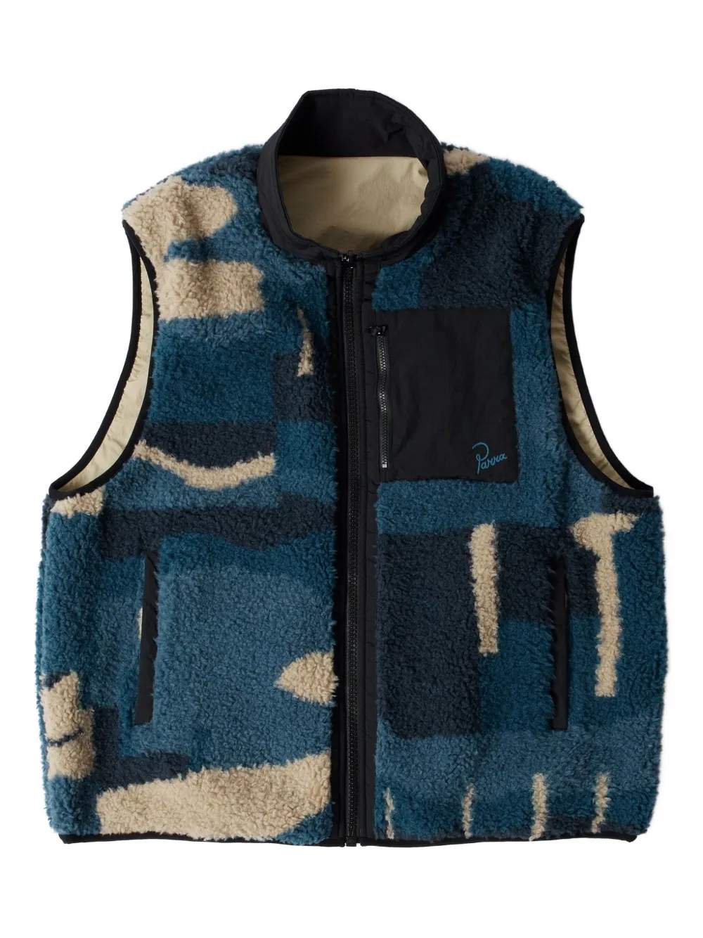 

Двусторонний жилет с птицами By Parra, синий