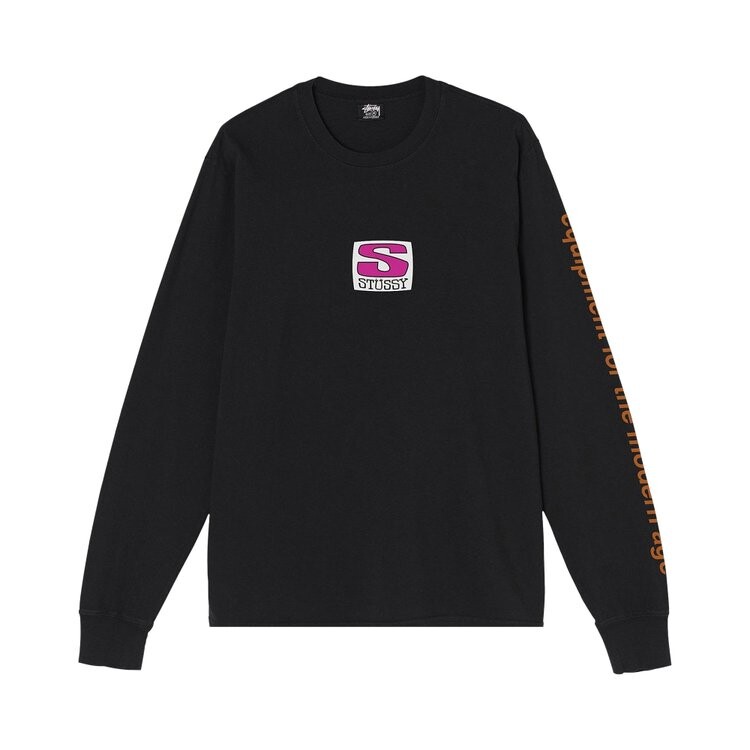 

Лонгслив Stussy Equipment Company Pig Dyedlong-Sleeve, черный