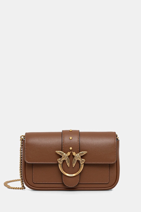 

Кожаная сумка Pinko, коричневый