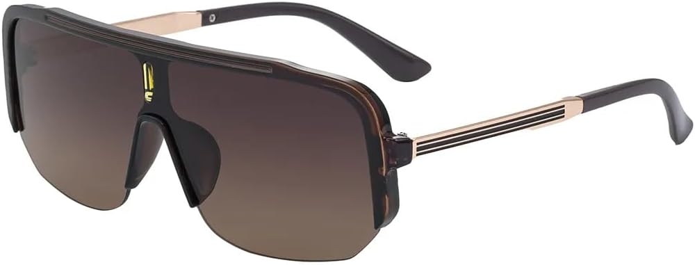 

Винтажные солнцезащитные очки в полуободковой оправе для мужчин и женщин, ретро-очки с градиентным переходом, модные женские очки с защитой от УФ-излучения UV400 SZVVBKK, Tyj381-5