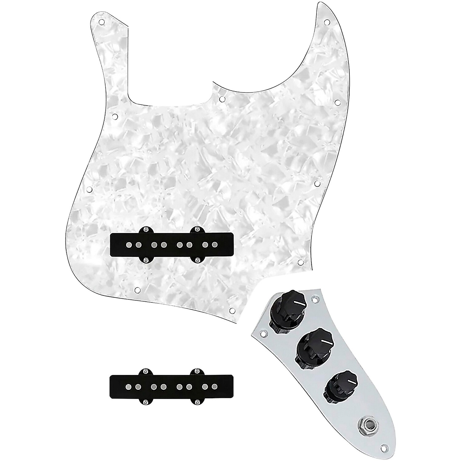 

920d Custom Jazz Bass Loaded накладка со звукоснимателями Drive (Hot) и пластиной управления JB-C White Pearl