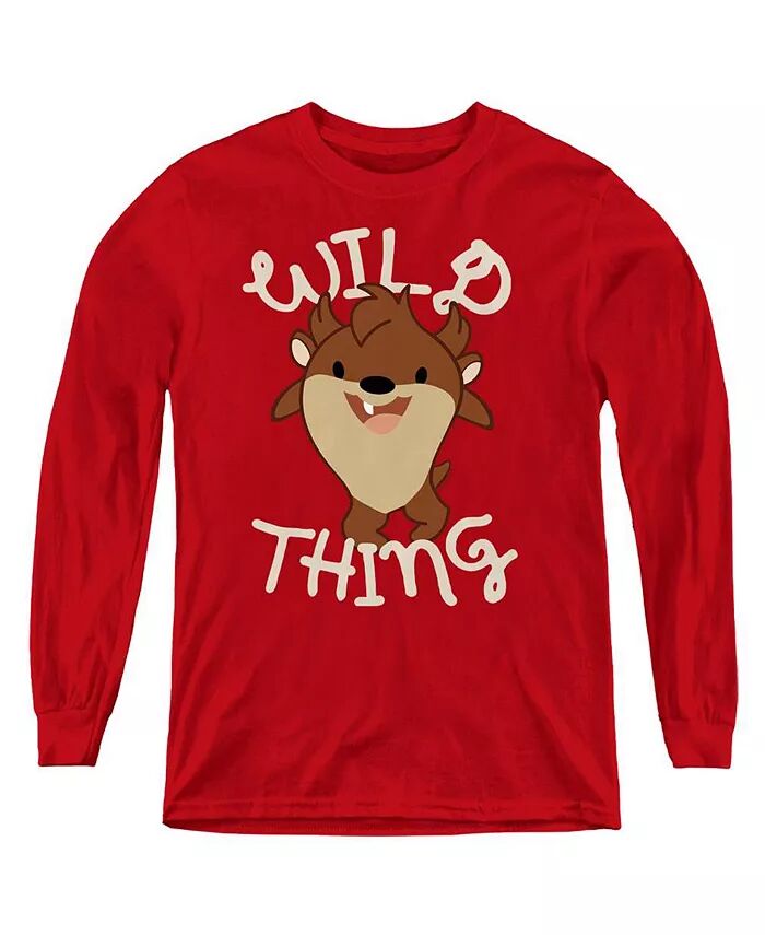 

Толстовка с длинным рукавом Wild Thing для мальчиков Looney Tunes, красный