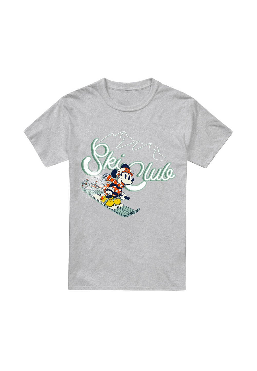 

Футболка с принтом MINNIE MOUSE SKI CLUB Disney, серый