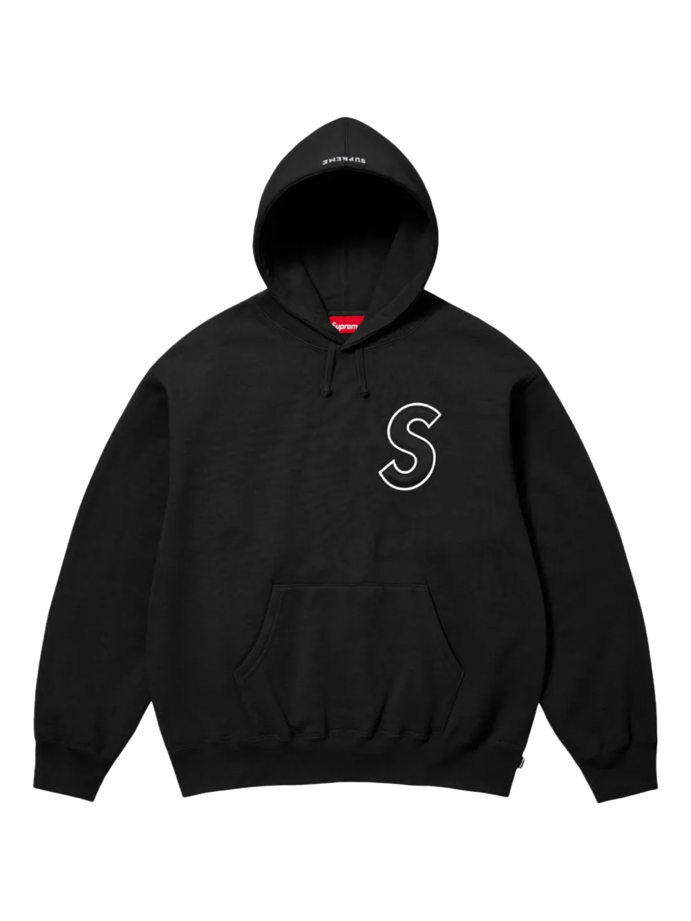 

Худи SS 25 Black с логотипом Supreme, черный