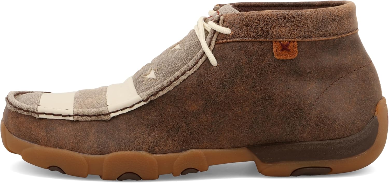 Ботинки Twisted X Men's Boot Chukka Driving Moc, слоновая кость — фото 3