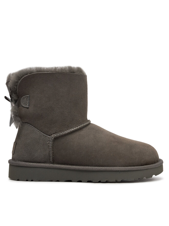 Ботинки зимние UGG W Mini Bailey Bow II, серый