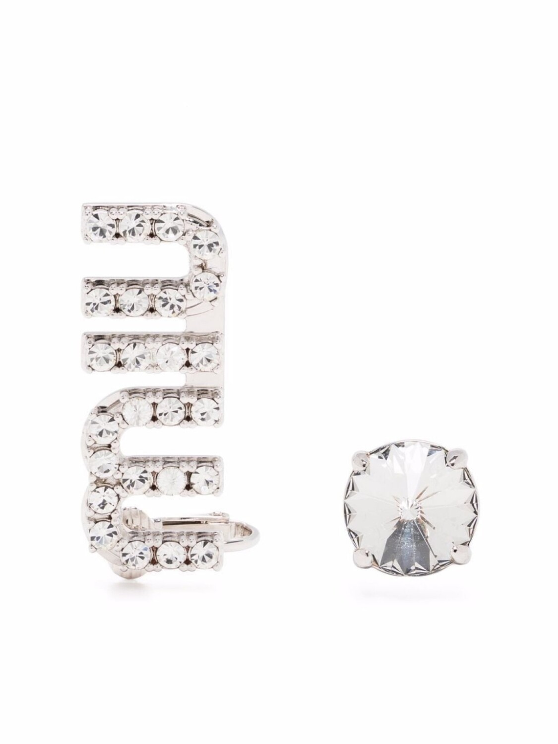 

Серьги с кристаллами Miu Miu, серебряный
