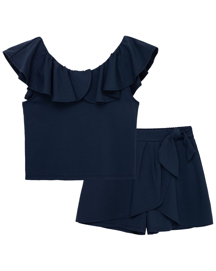 

Привычный комплект шорт с имитацией обертки Habitual, синий