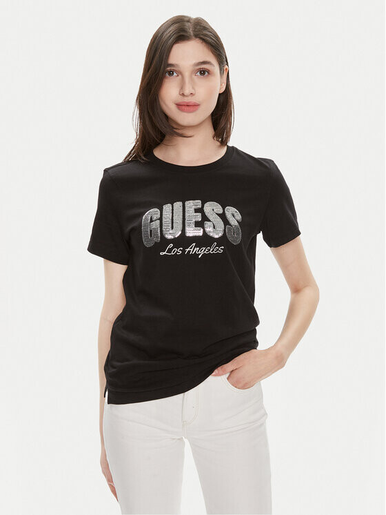 

Футболка стандартного кроя Guess, черный