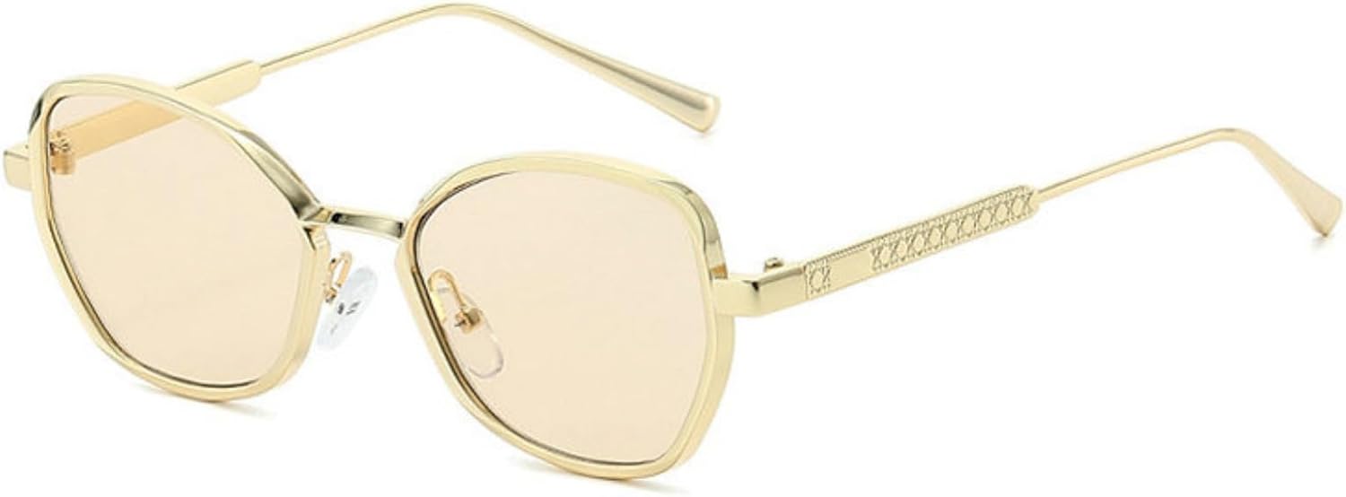 

Солнцезащитные очки Willochra Retro Square для женщин, роскошные металлические солнцезащитные очки в крупной оправе для мужчин, модные солнцезащитные очки шестиугольной формы для активного отдыха, C4