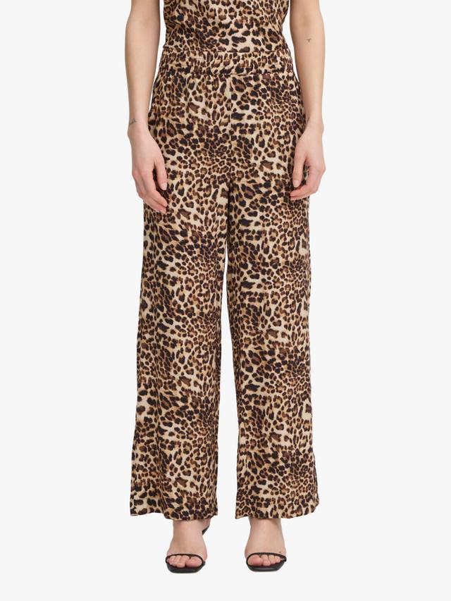 

Anisse брюки с леопардовым принтом ICHI, Sandshell/Brown