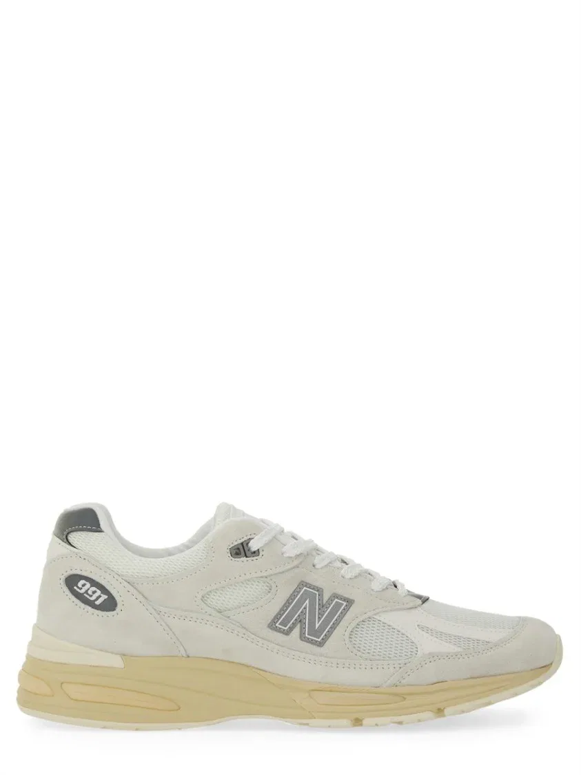 Спортивные кроссовки из свиной кожи и сетки с амортизирующей подошвой New Balance, Neutrals