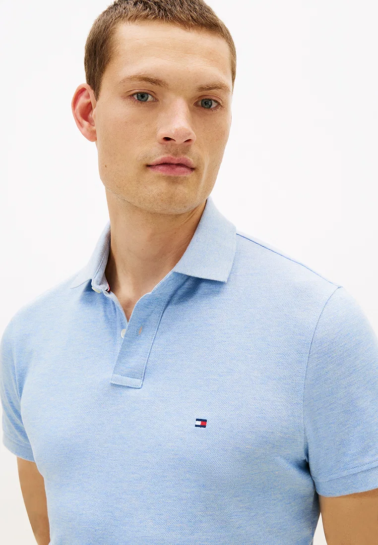 Поло Regular Polo Shirt, TH Mainline, 1985 Tommy Hilfiger, синий — фото 3