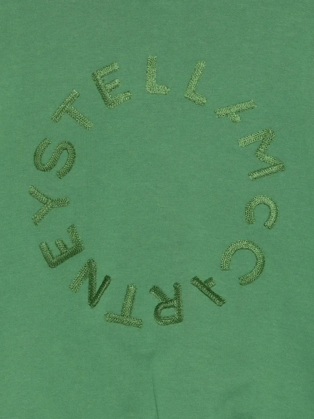 Худи с вышитым логотипом Stella McCartney Kids, зеленый — фото 3