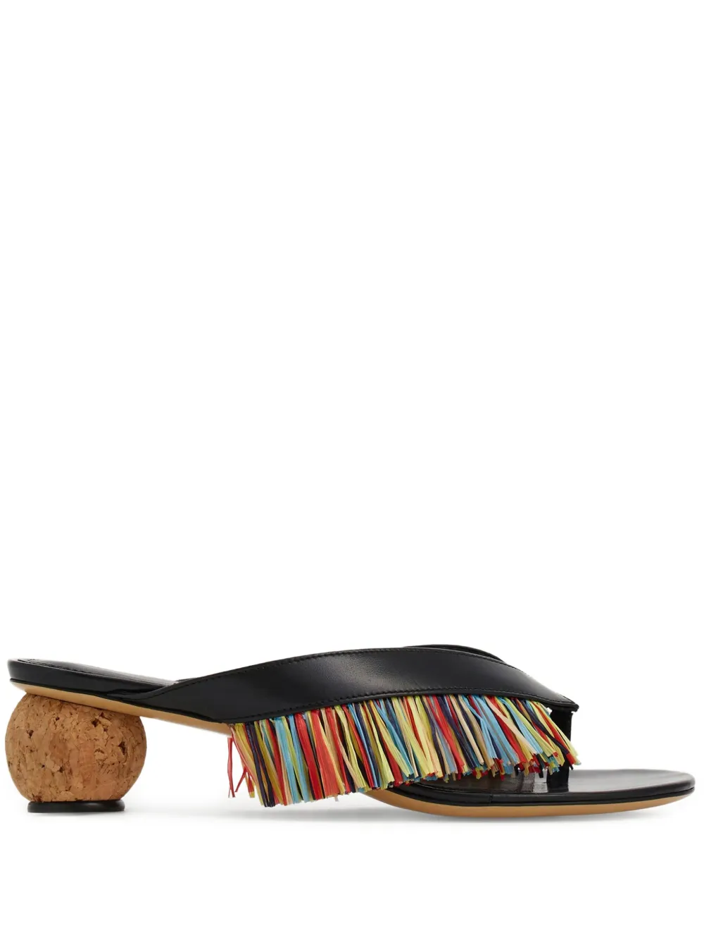 Босоножки на скульптурном каблуке Ferragamo, черный