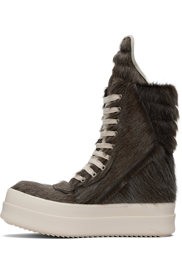 Rick Owens Коричневые кроссовки Concordian MegageoBaskets — фото 3